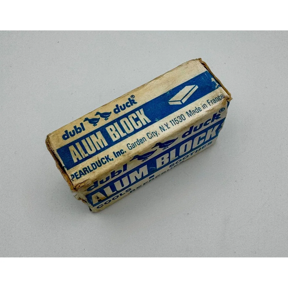Vintage Dubl Duck Alum Block - Unused New Old Stock (NOS) - Rare Barberiana